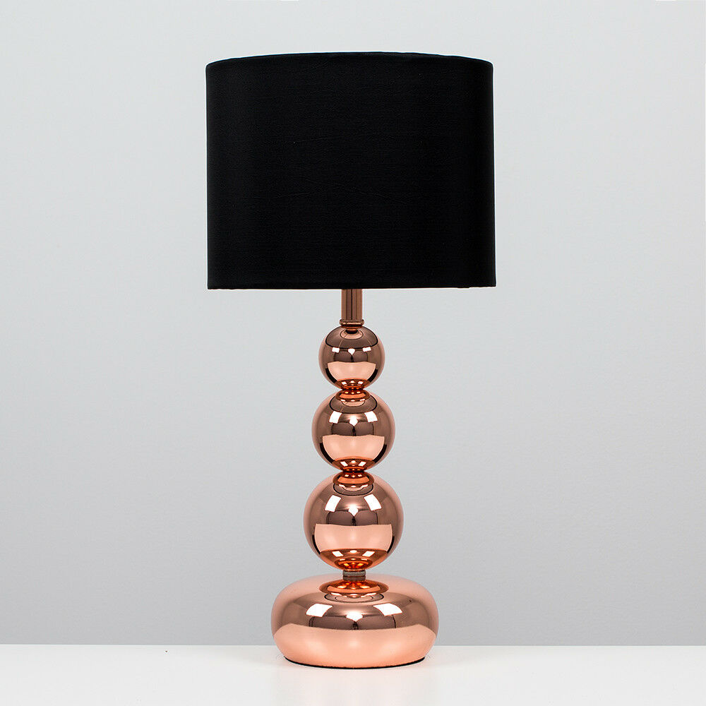 Modern Dimmable Bedside Table Lamp Touch Dimmer Lounge Light Cotton