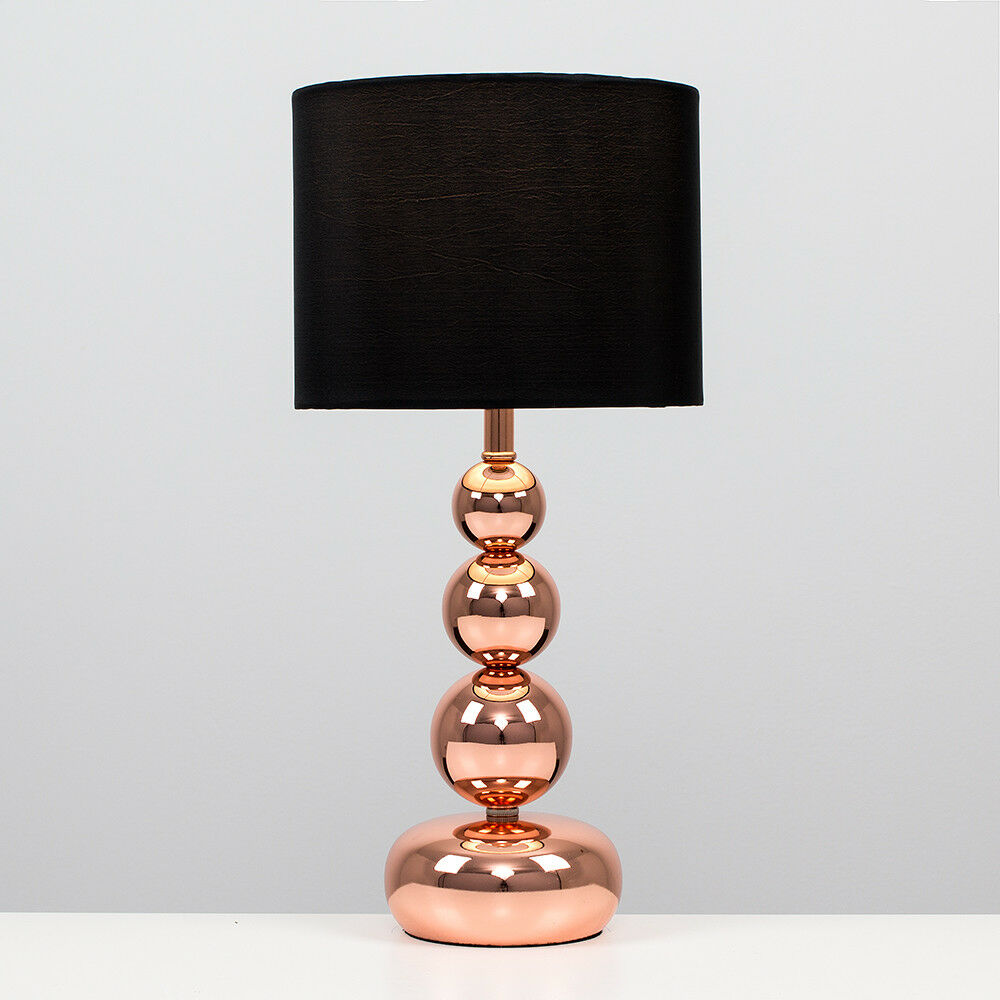 Modern Dimmable Bedside Table Lamp Touch Dimmer Lounge Light Cotton