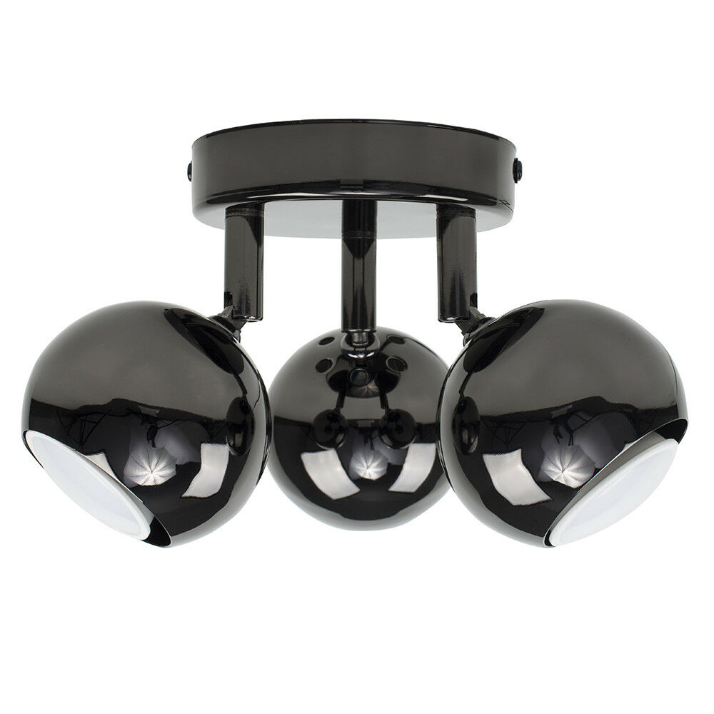 Mini 3 Way Spotlight Ceiling Light Fitting Adjustable Lighting LED GU10