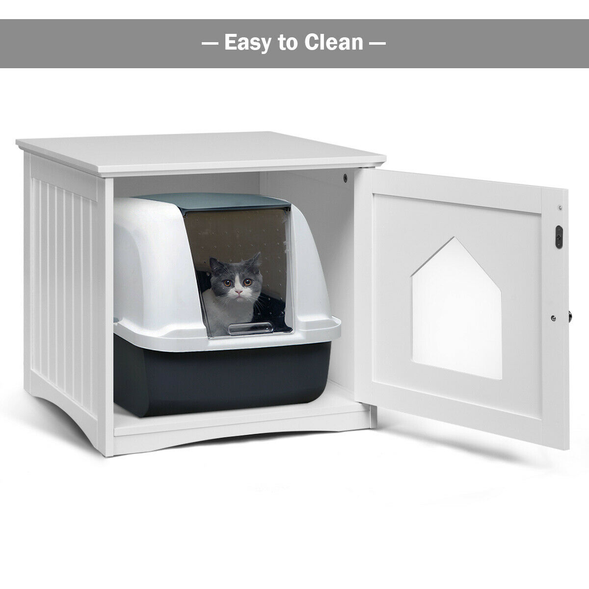 PetFusion ModestCat Litter Box Privacy Screen 3' tall; 4' wide. Cat