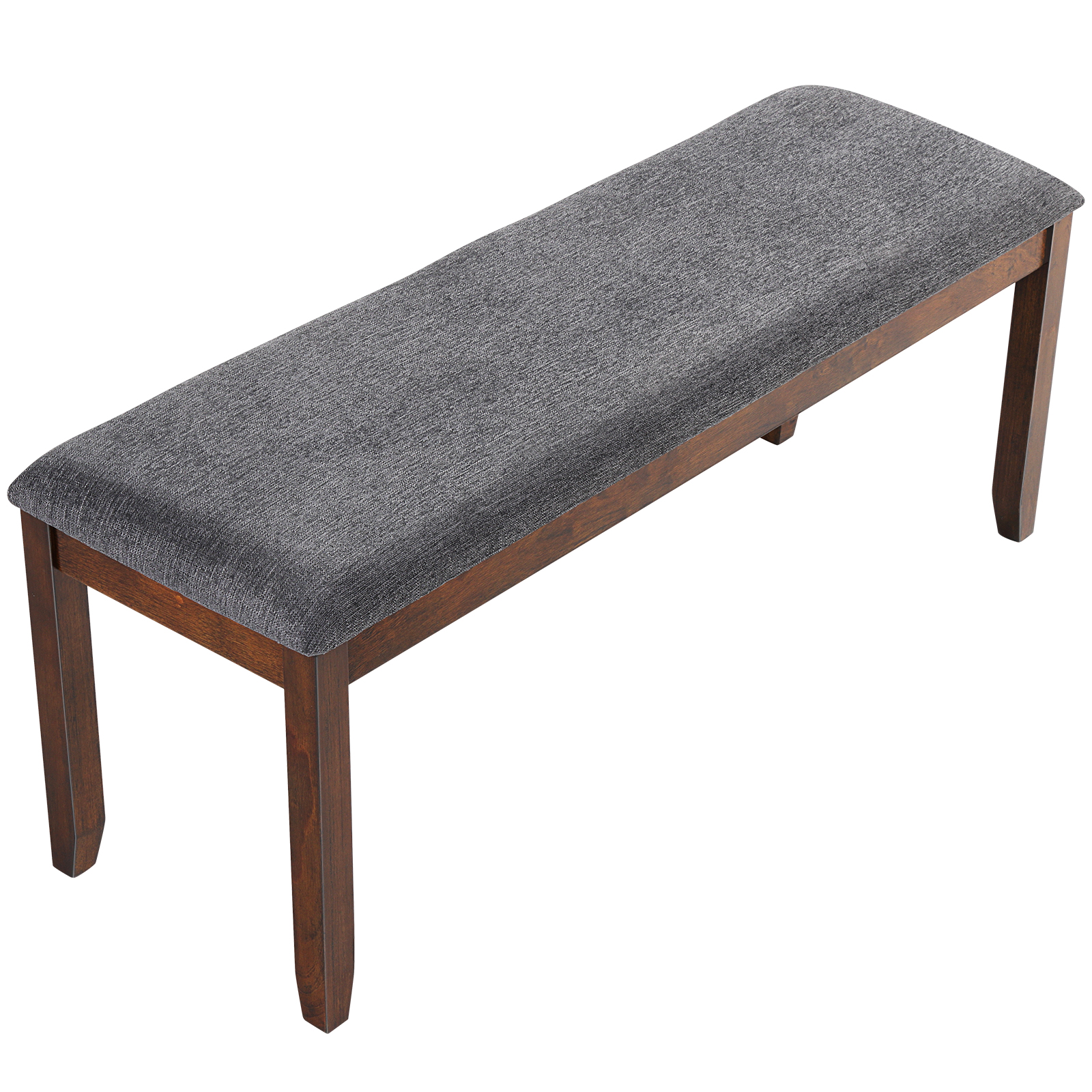 Topbuy Set of 2 Bench Seat Upholstered Dining Bench with Wood Legs for