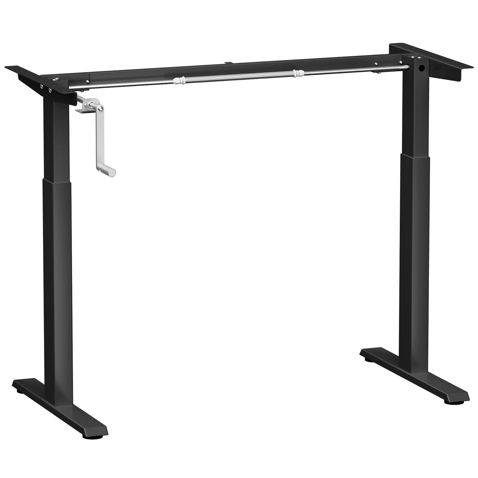 Topbuy Hand Crank Stand Up Desk Frame Height Adjustable Standing Base for