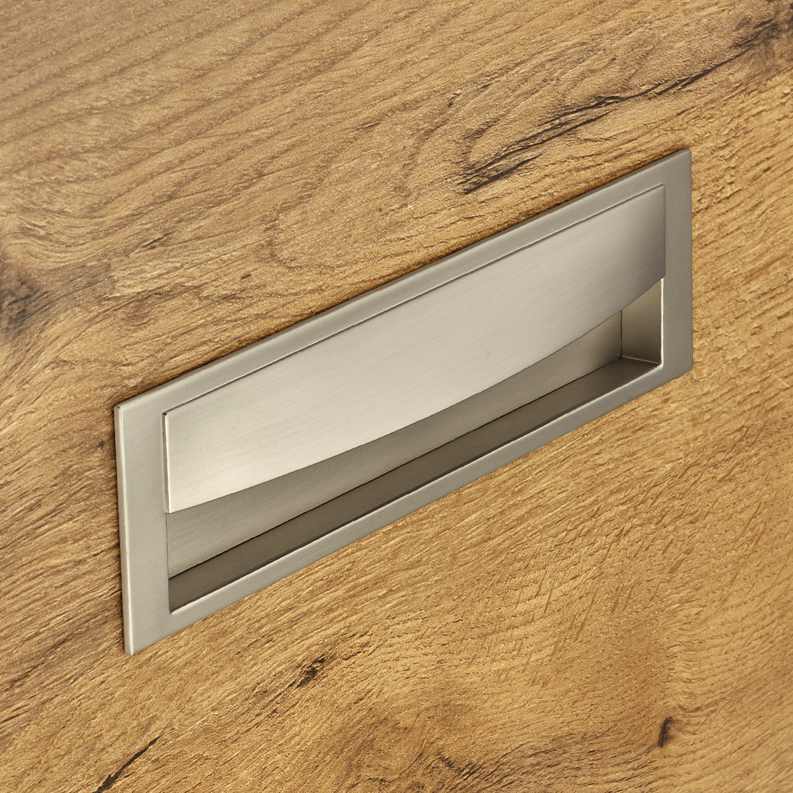 Möbelgriff SHEL Edelstahloptik BA 128-192 mm Einlassgriffe Griff JUNKER DESIGN - Bild 8 von 17