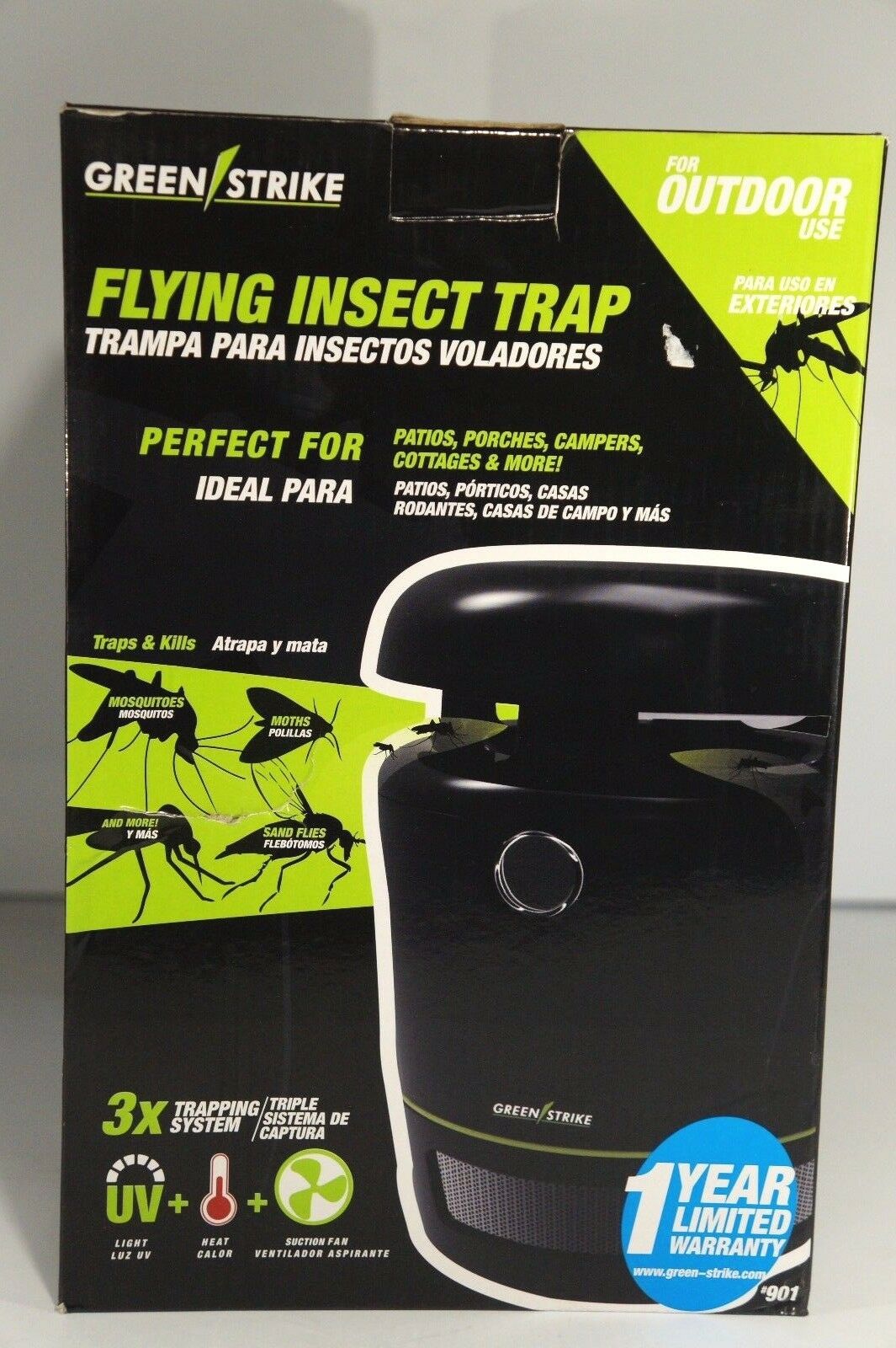 Green Strike Outdoor Flying Insect Trap 901 Patio Porch Campers
