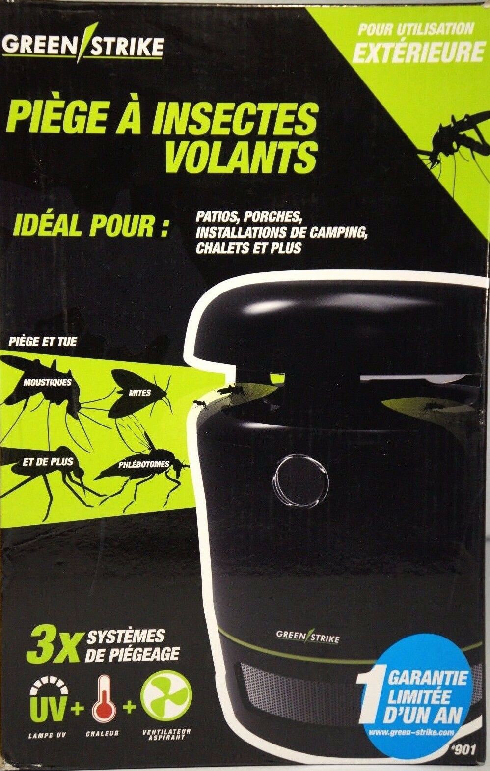 Green Strike Outdoor Flying Insect Trap 901 Patio Porch Campers