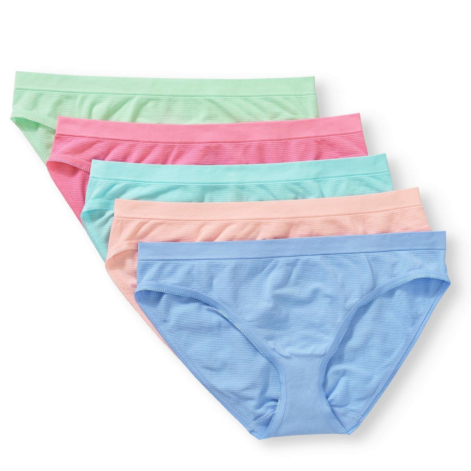 New 5 Pack Ladies Nylon Seamless Panty Bikini / Hipster / Boyleg No
