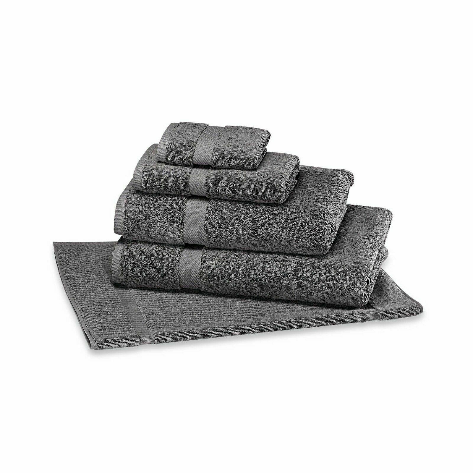 New Wamsutta Gold 805 Turkish Cotton Hand Towels (Pack of 6) in Slate