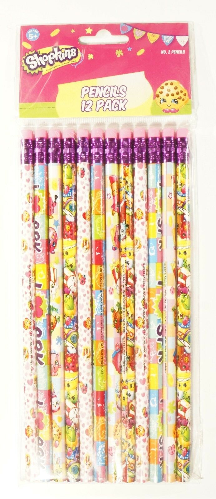 Shopkins 12 Pencil Pack School stationary Supplies party favors gift 2