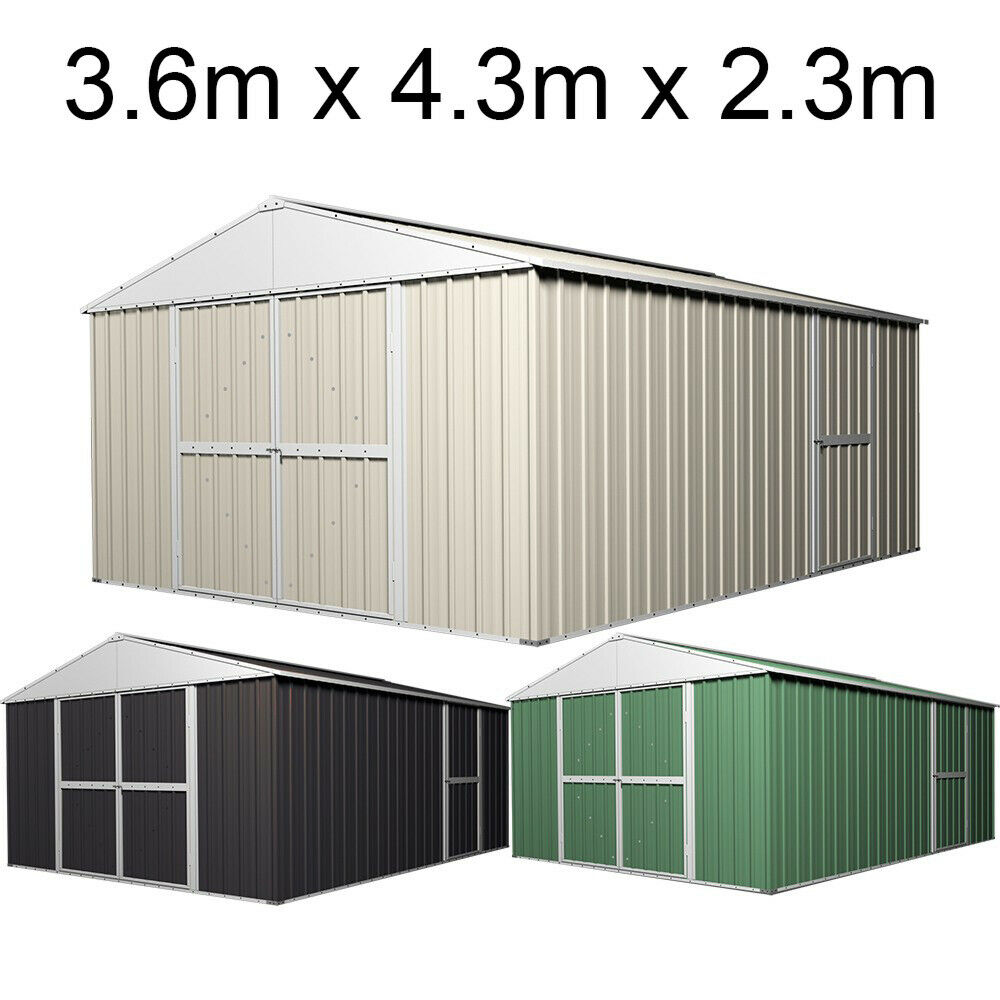 Brand New Garden Garage Storage Shed 3 6m X 4 3m X 2 3m Workshop Extra High Ebay
