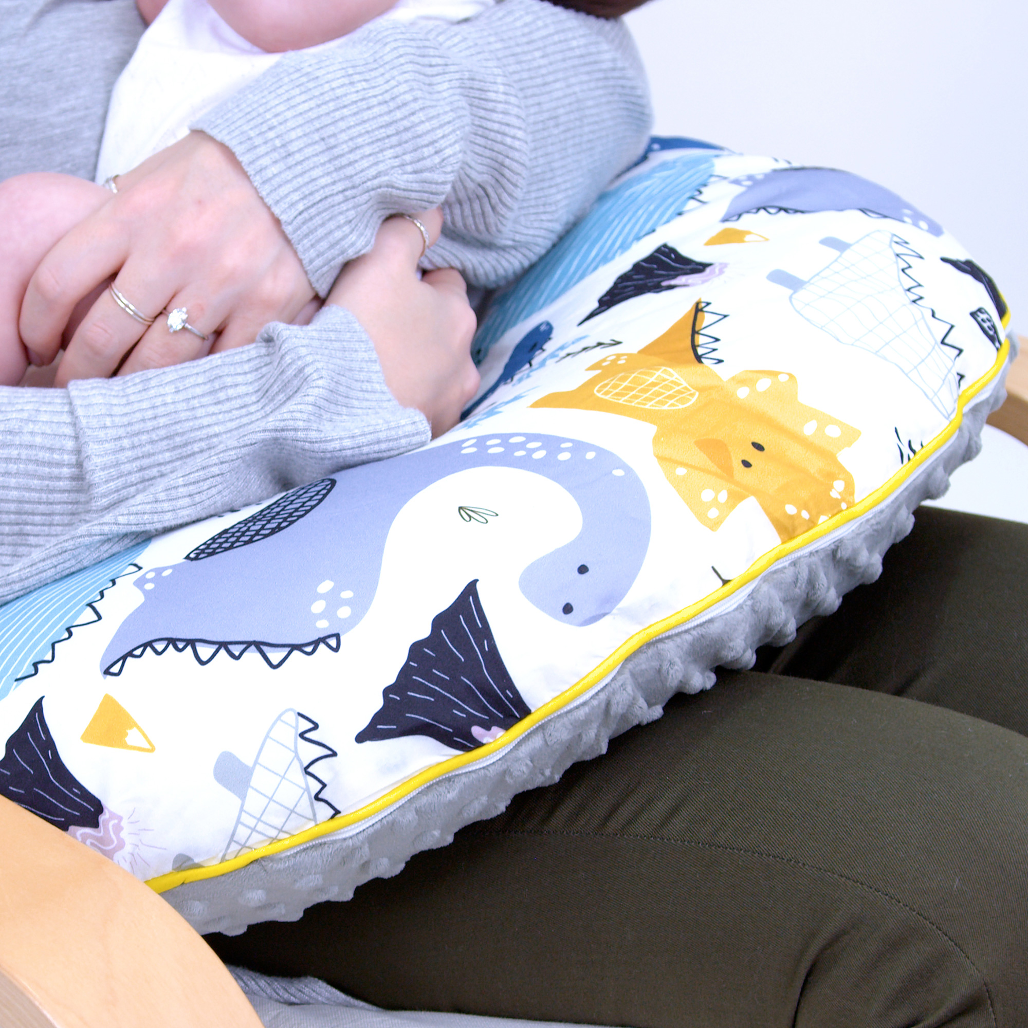 Nursing Pillow Breast Feeding Maternity Pregnancy Baby Support Deluxe