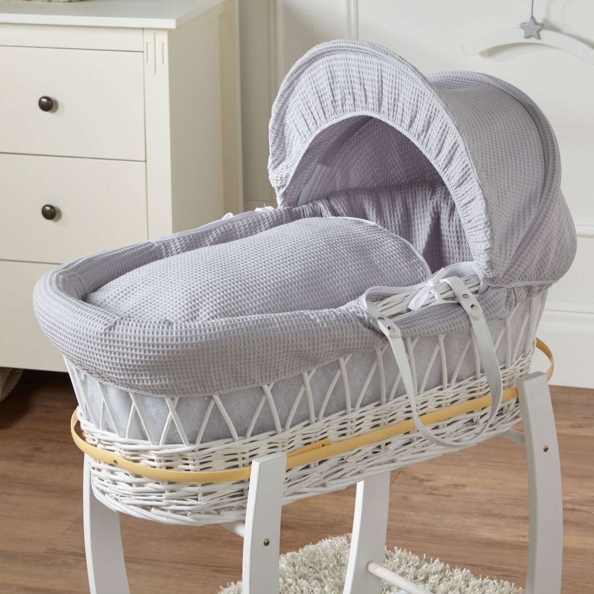 Luxury Wicker Moses Basket Inc Mattress eBay
