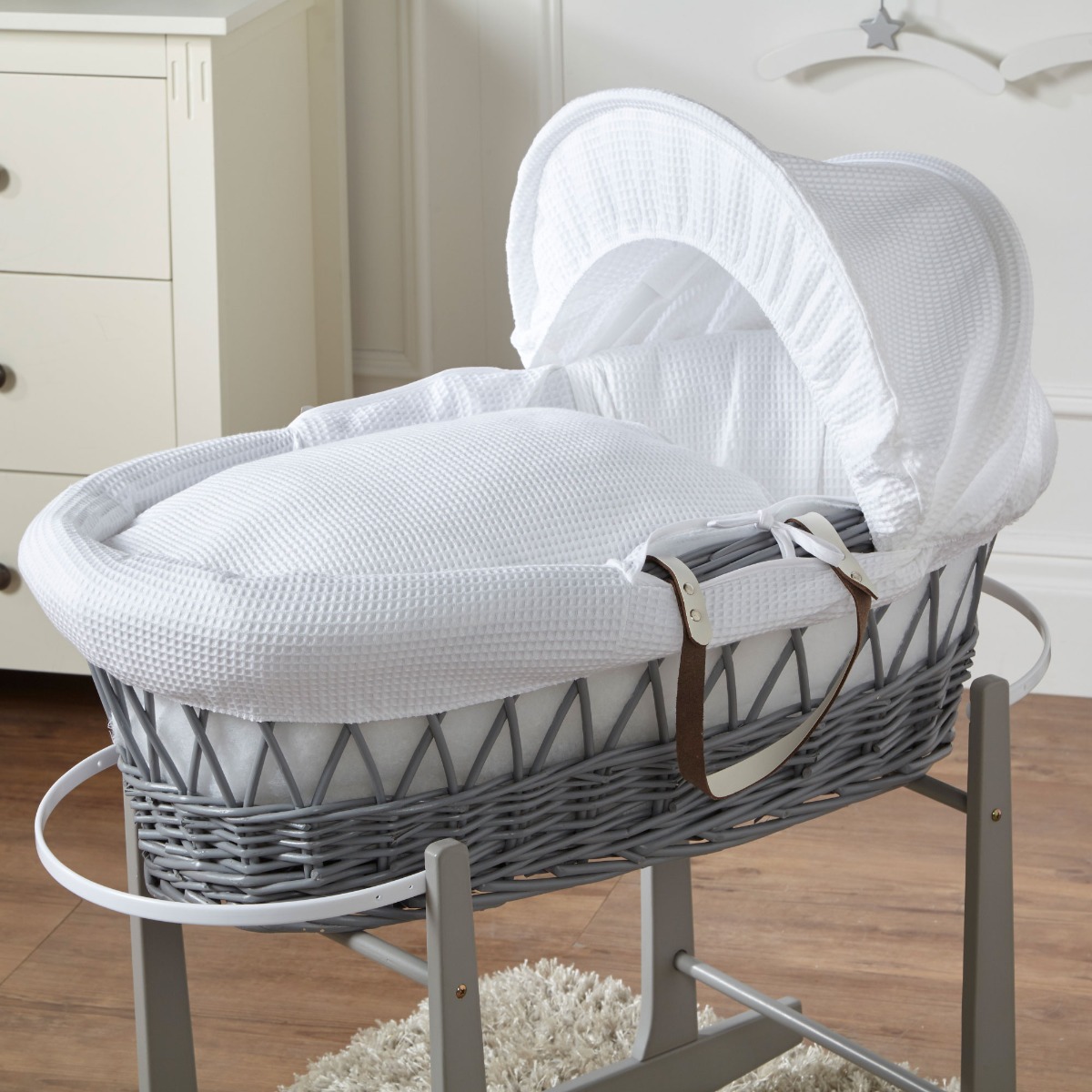 Luxury Wicker Moses Basket Inc Mattress eBay