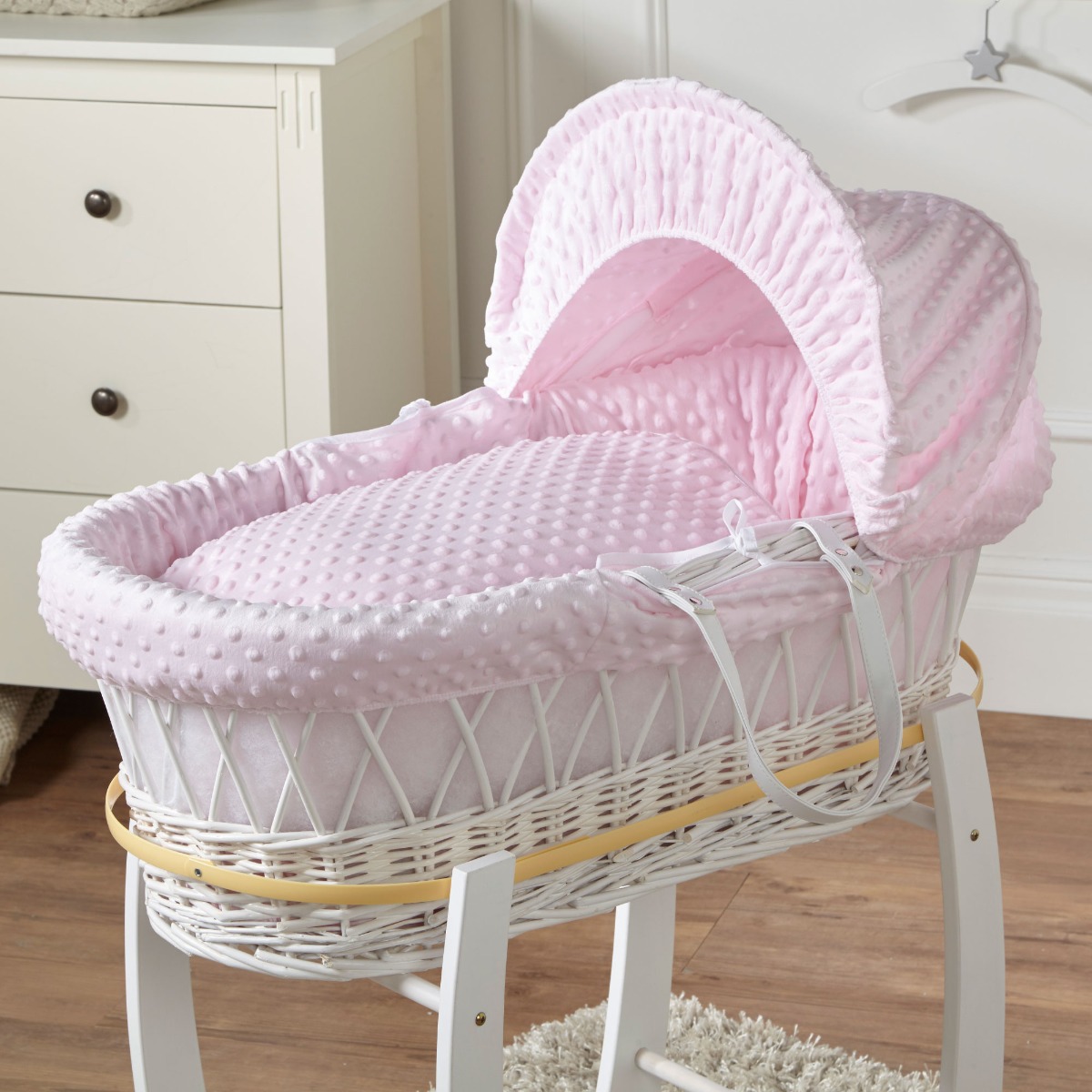 Luxury Wicker Moses Basket Inc Mattress eBay