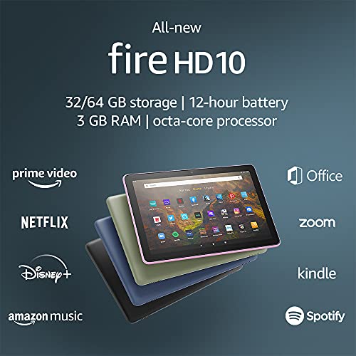 Fire HD 10 Tablet, 10,1", 1080p Full HD, 32GB, neuestes Modell (2021 Release), - Bild 11 von 15