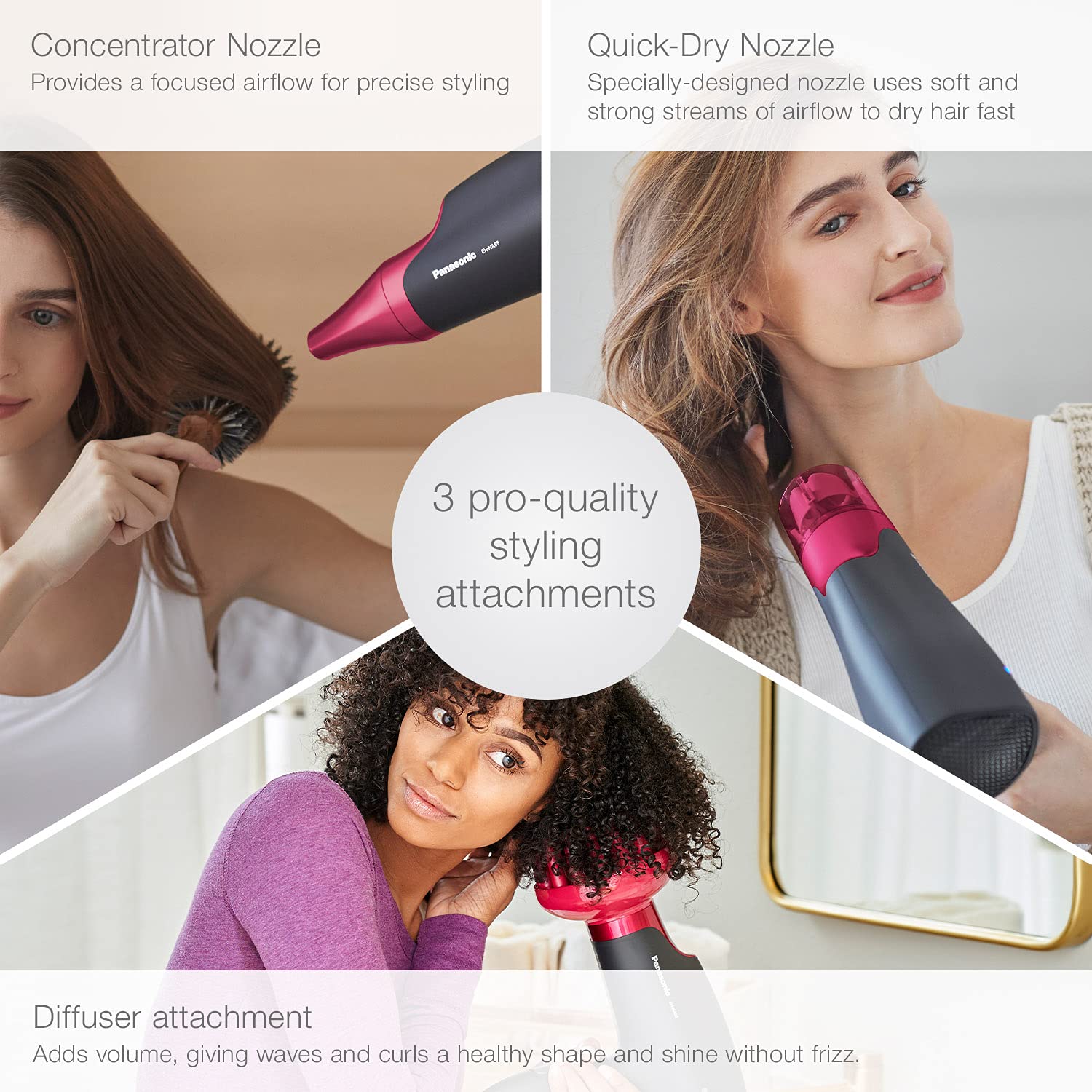 Panasonic Nanoe Hair Dryer, 1875 Watt Professional Blow Dryer for