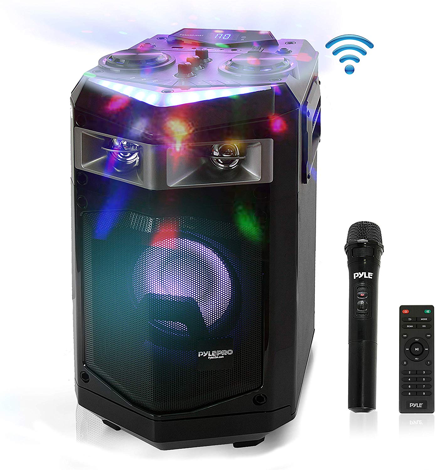 Portable PA Speaker Powered Rechargeable Outdoor Speaker Microphone Set