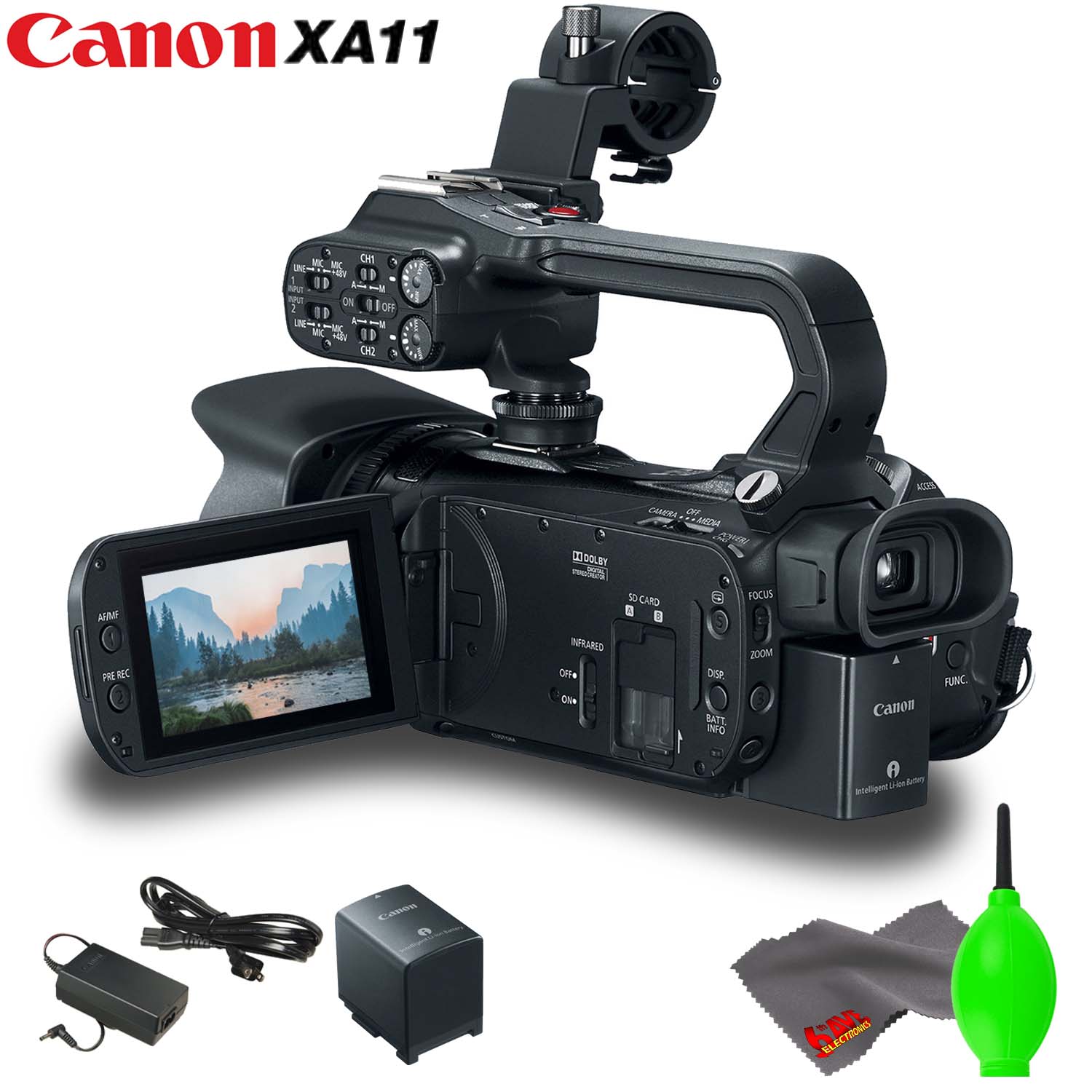 Canon XA11 Compact Full HD Camcorder +HDMI and Composite Output Basic