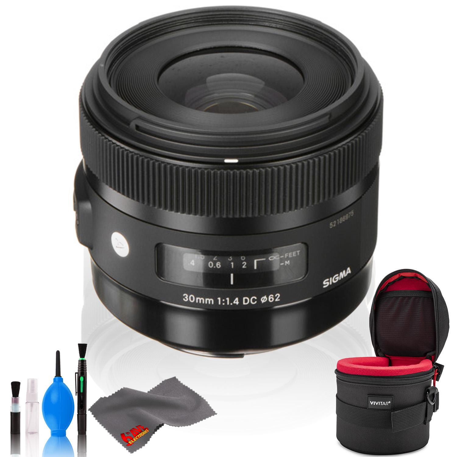 Sigma 30mm f/1.4 DC HSM Art Lens for Canon Standard Bundle - Picture 1 of 3