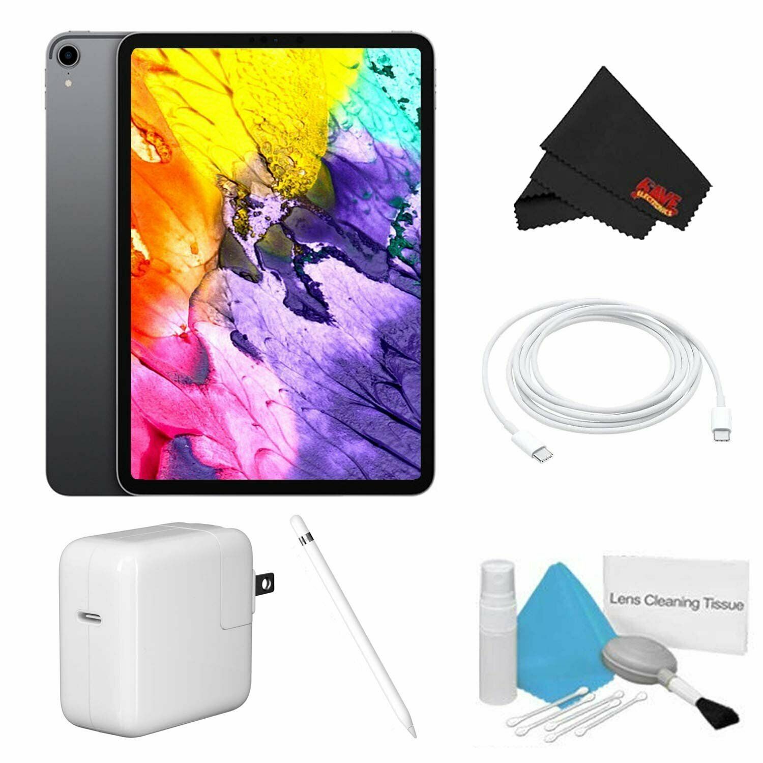 Apple 12.9" iPad Pro (64GB, Wi-Fi Only, Space Gray) Advanced Bundle ...