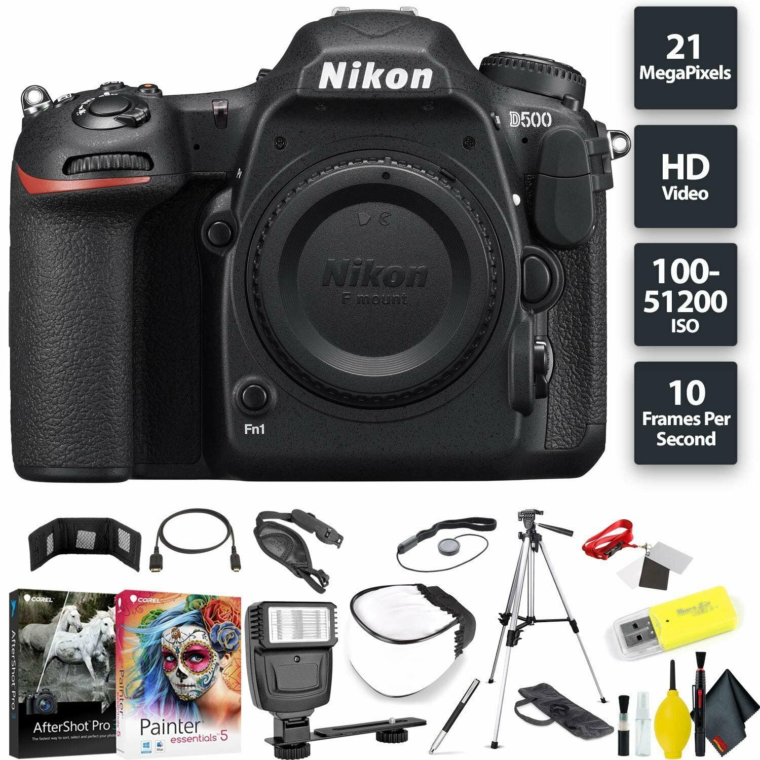 Nikon D500 DSLR Camera Professional Bundle 421 18208015597 eBay