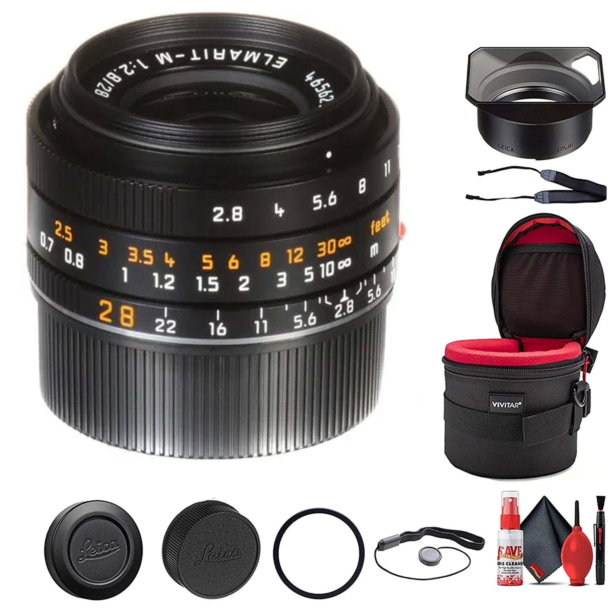 Leica Elmarit-M 28mm f/2.8 ASPH Lens + 6Ave Accessory Kit | eBay