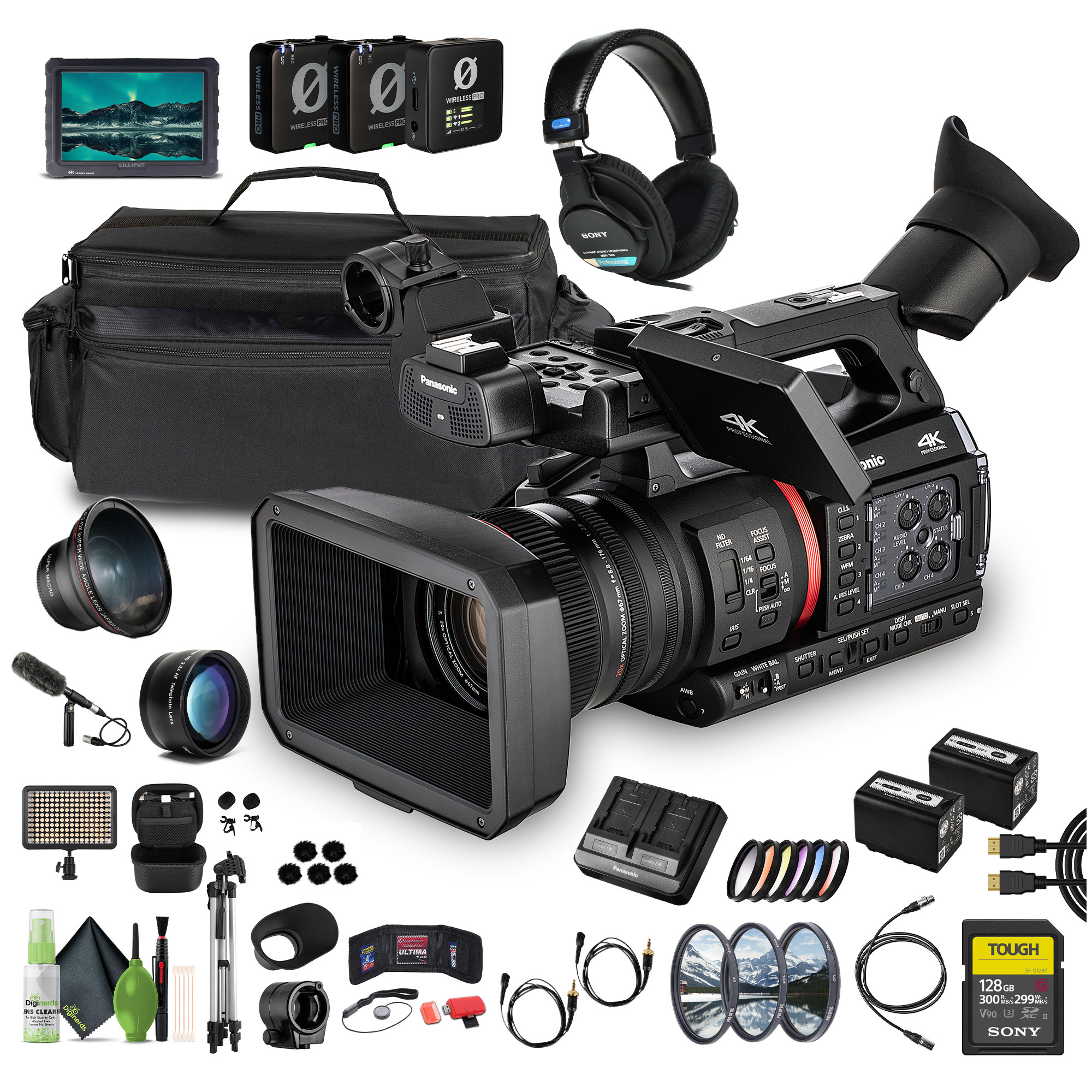 Panasonic AG-CX370 UHD 4K Pro Camcorder with NDI|HX2 and Auto
