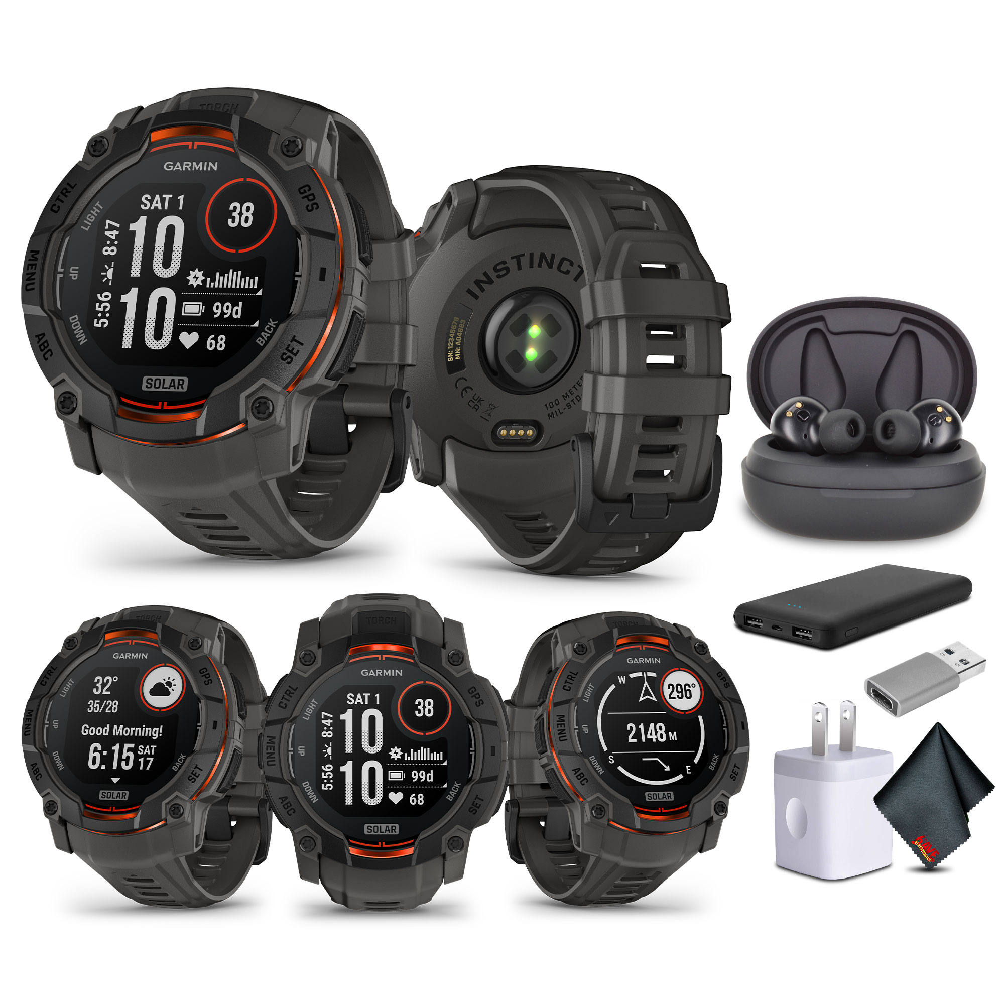 GARMIN INSTINCT3 54mm GPSスマートウォッチ Instinct 3 Dual Power | スマートウォッチ | Garmin 日本