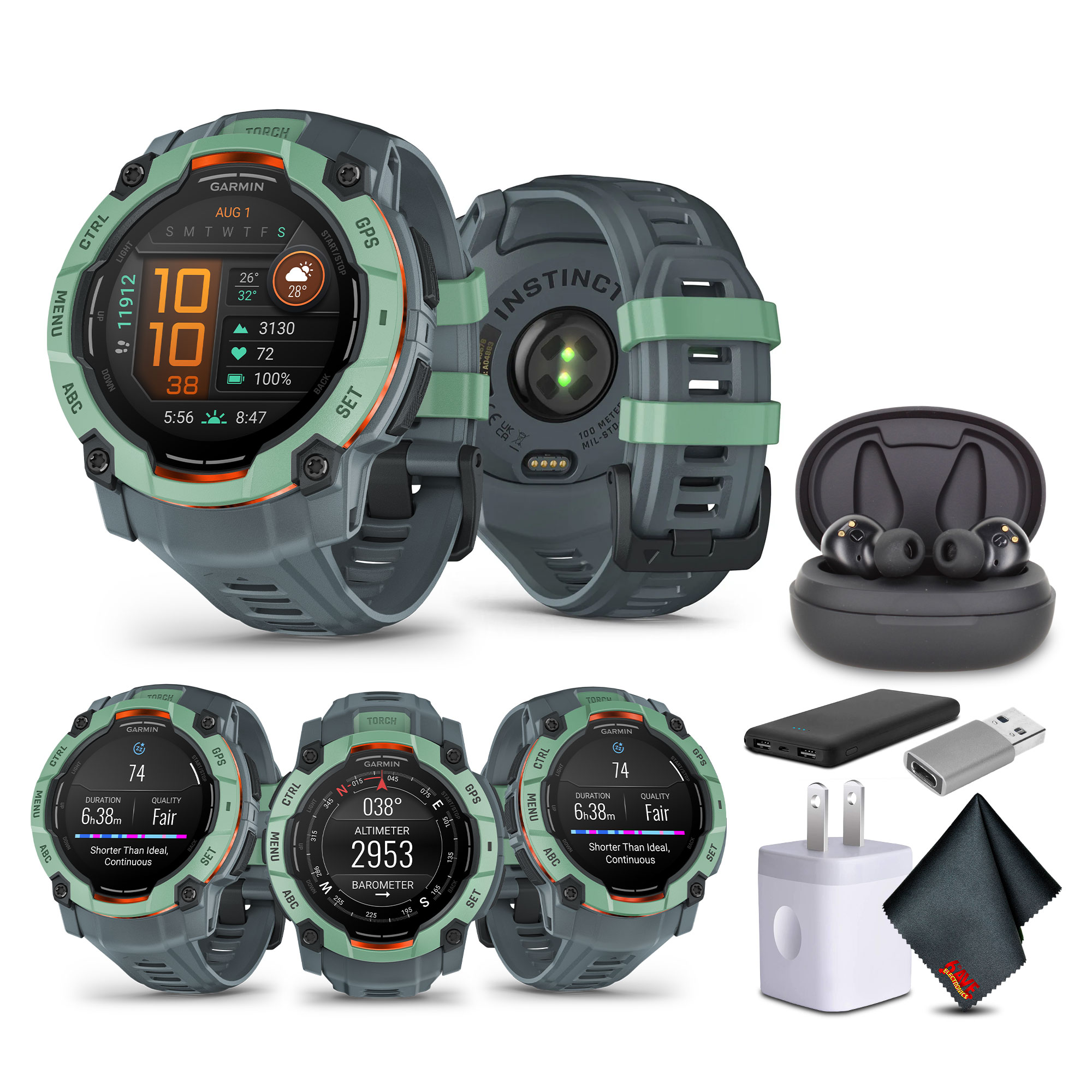 Garmin Instinct 50mm Outdoor GPS Smartwatch Neo Tropic/Twilight