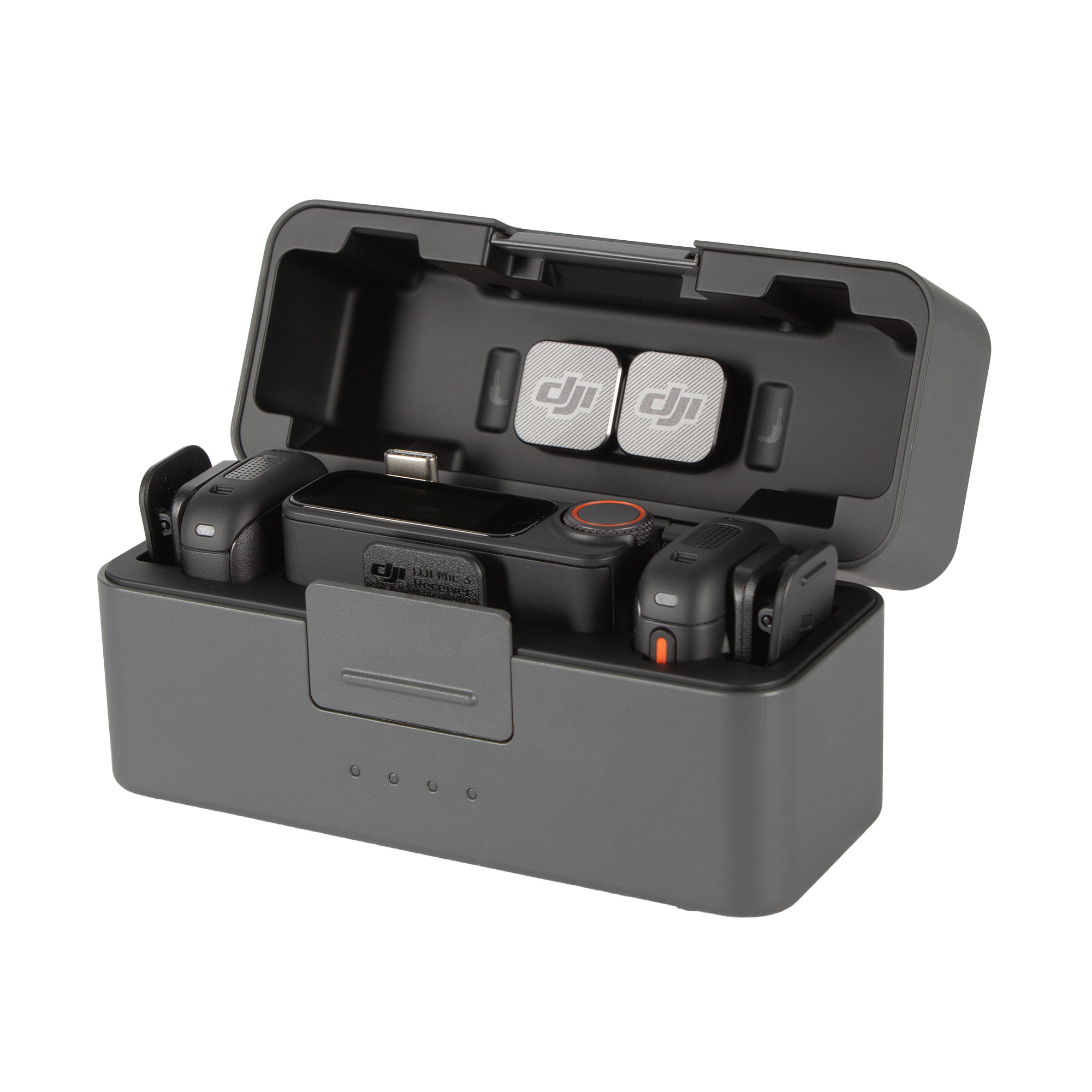 DJI Mic 3 (2 TX + 1 RX + Charging Case), Wireless Microphone for