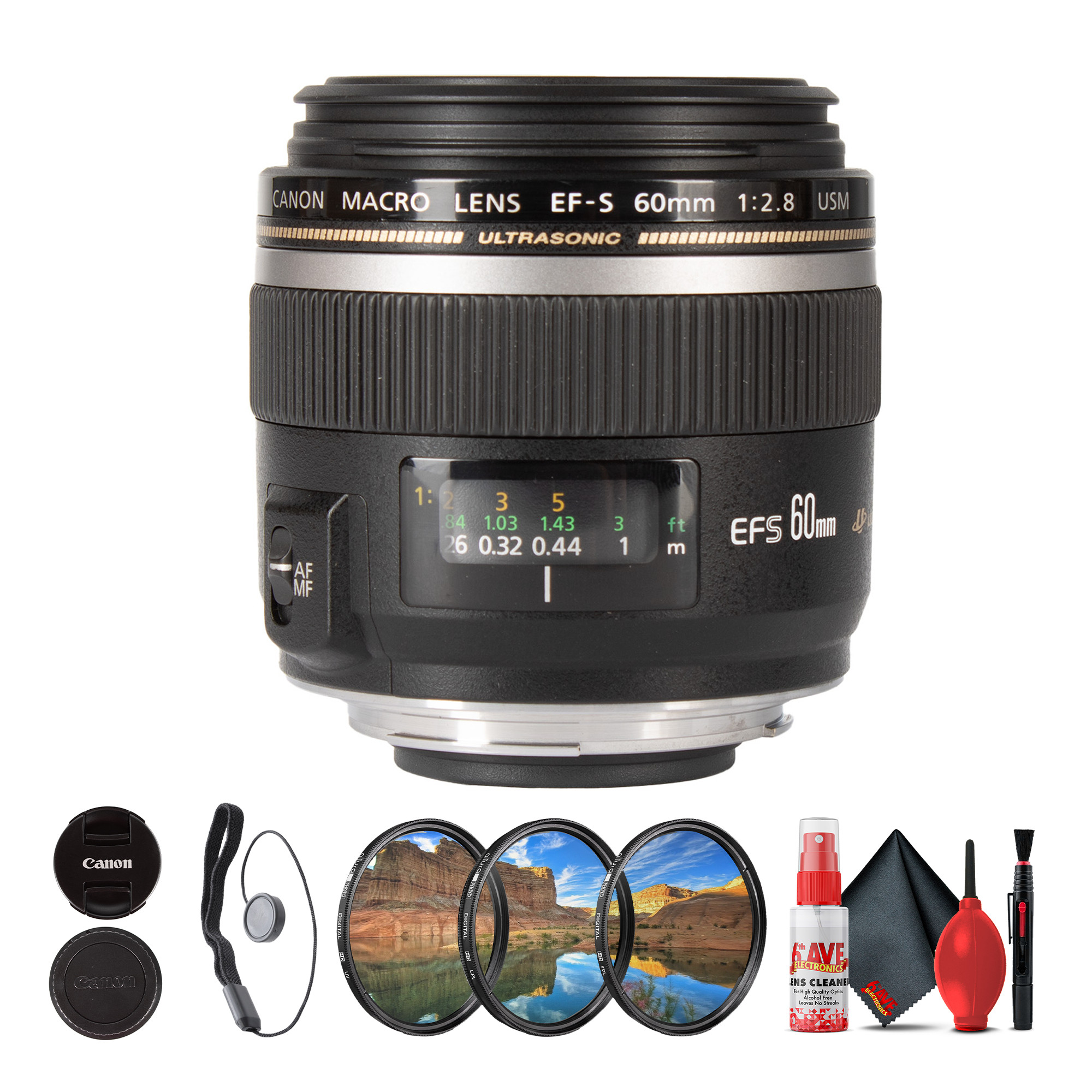 Canon EF-S 60mm f/2.8 Macro USM Lens + More | eBay