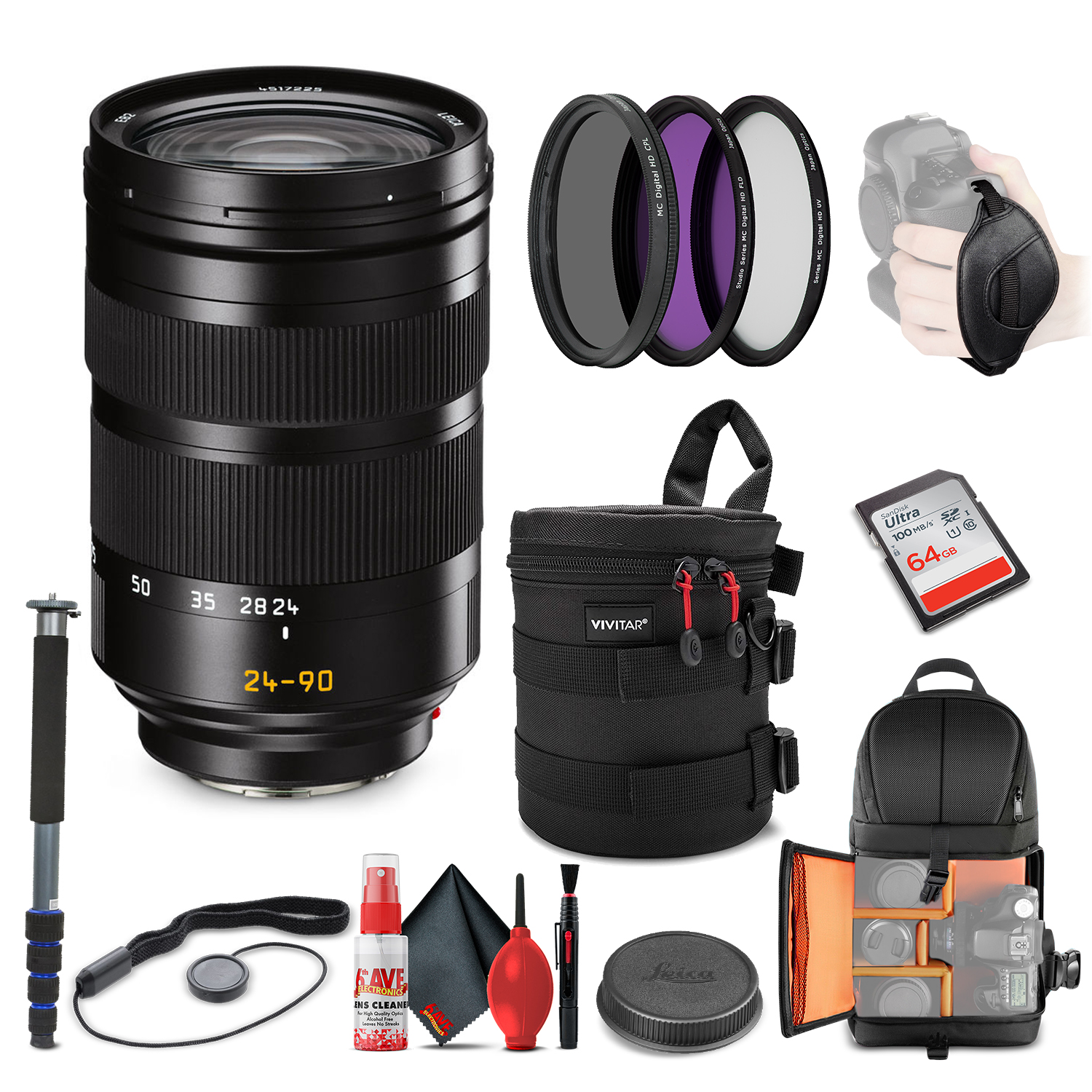 Leica Vario-Elmarit-SL 24-90mm f/2.8-4 ASPH. Lens (11176) + 64GB
