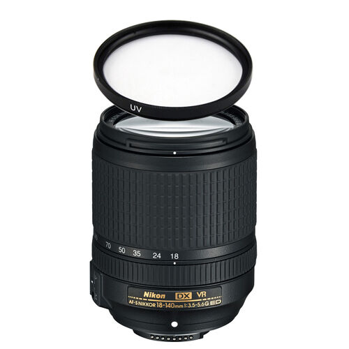 Nikon AF-S DX Nikkor 18-140mm f/3.5-5.6G ED VR Lens w/67mm UV