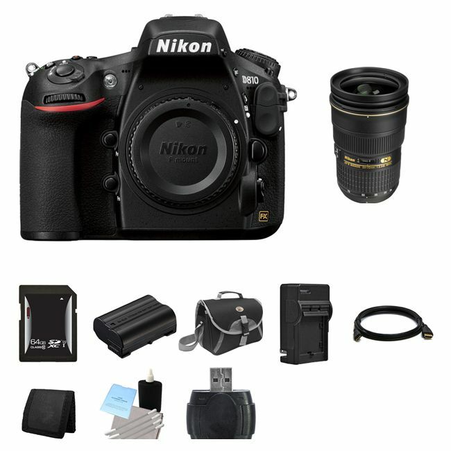 Nikon D810 DSLR Camera w/24-70mm Lens 64GB Full Kit 18208015429|