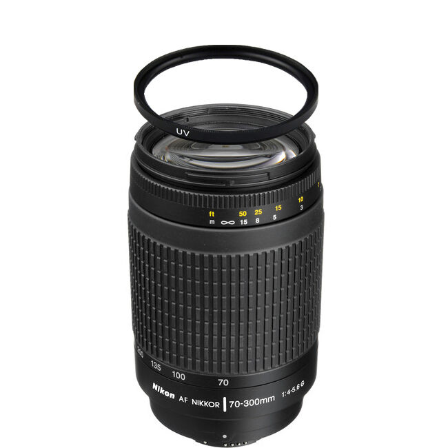 Nikon AF Zoom Nikkor 70-300mm f/4-5.6G Lens w/62mm UV Filter