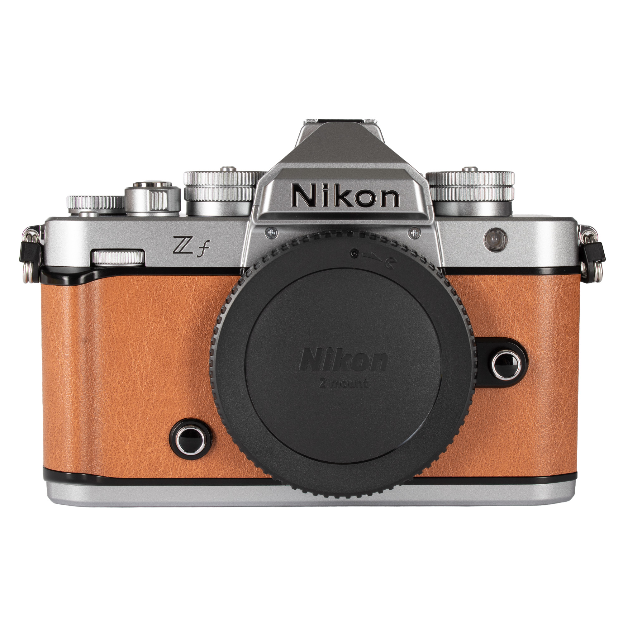 Nikon Zf 24.5MP Full-Frame Mirrorless Camera - Silver/Cognac Brown