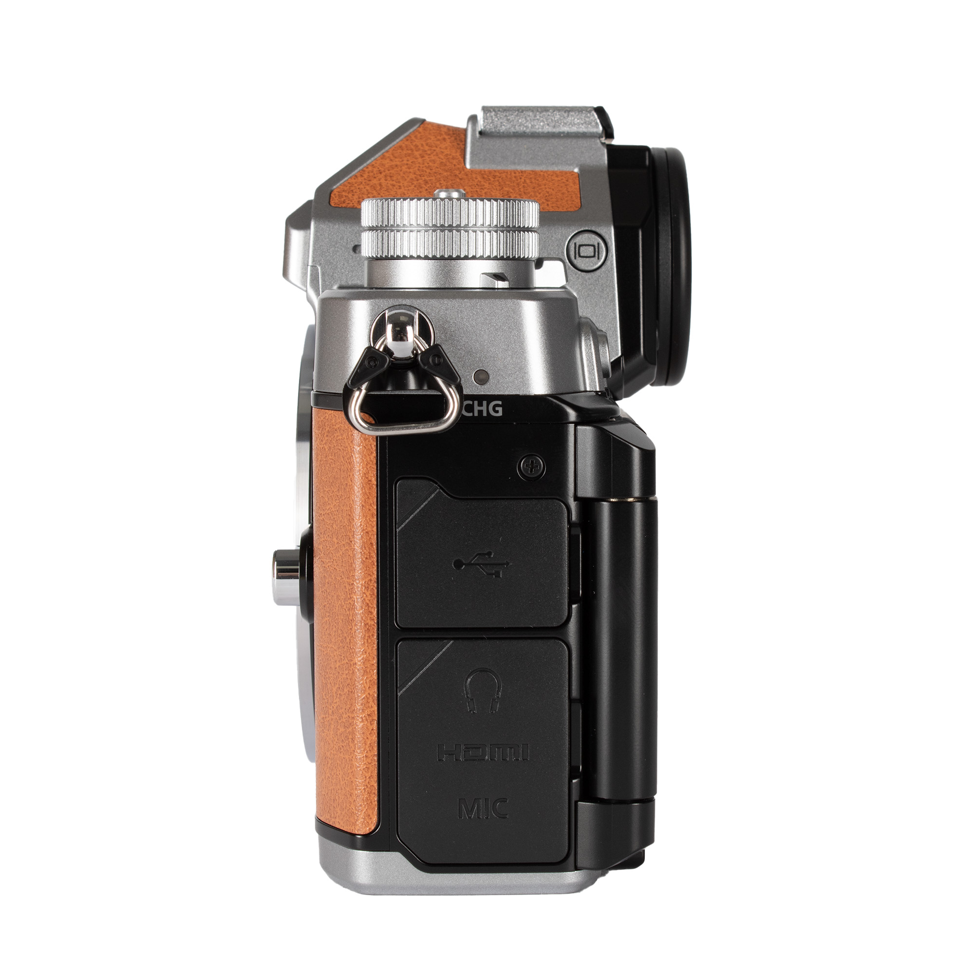 Nikon Zf 24.5MP Full-Frame Mirrorless Camera - Silver/Cognac Brown
