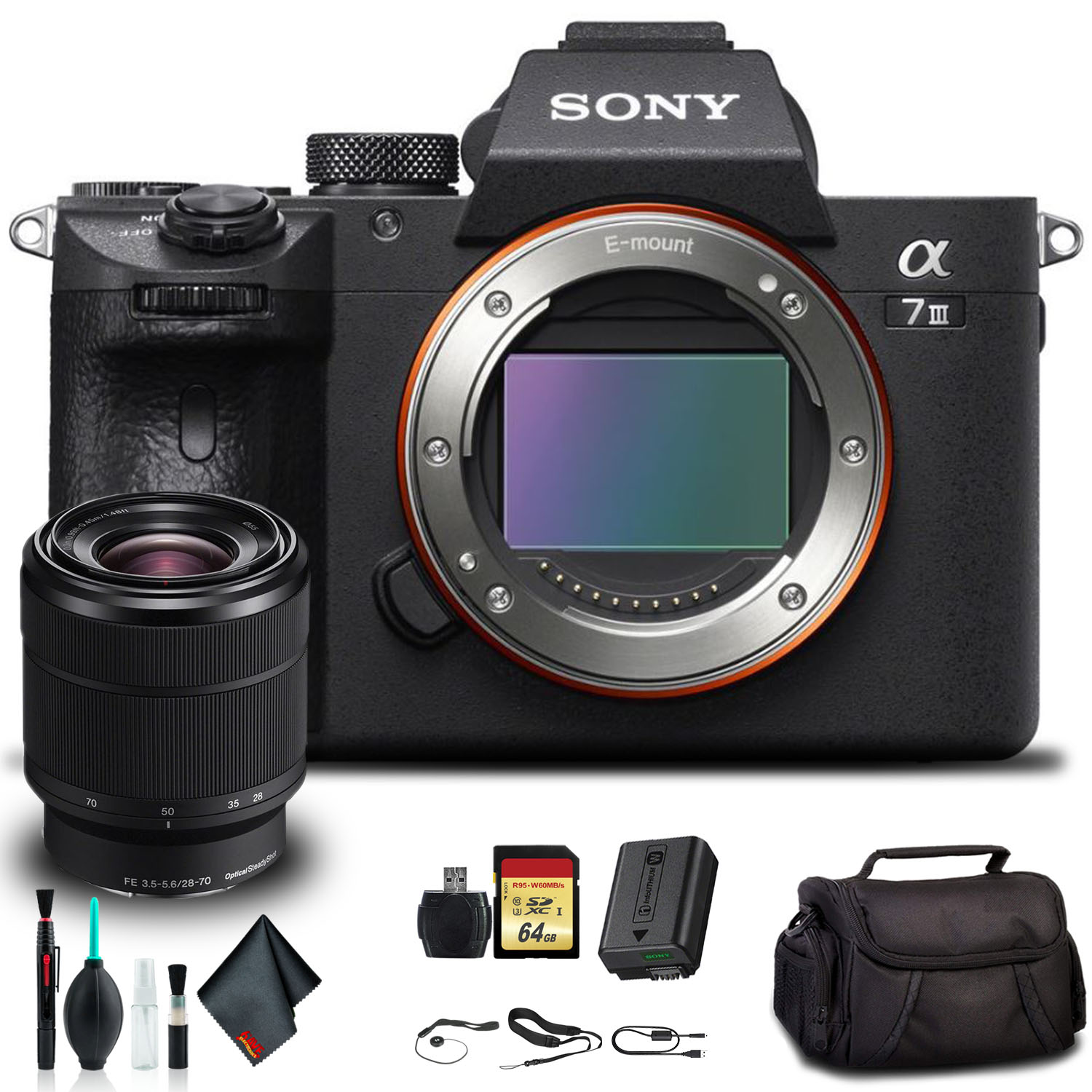 Sony Alpha a7 III Mirrorless Camera with 28-70mm Lens ILCE7M3K/B