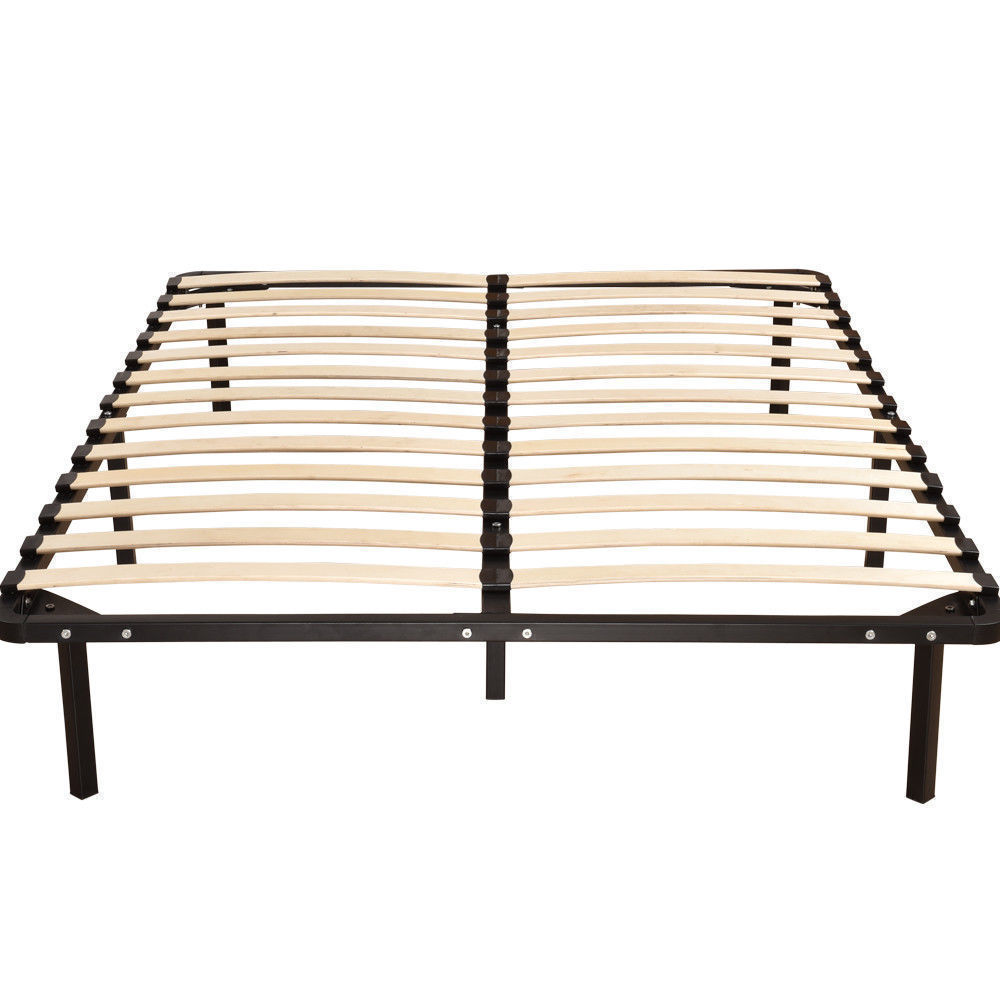 Levede Metal Bed Frame Mattress Base Timber Slats Single/Double/Queen