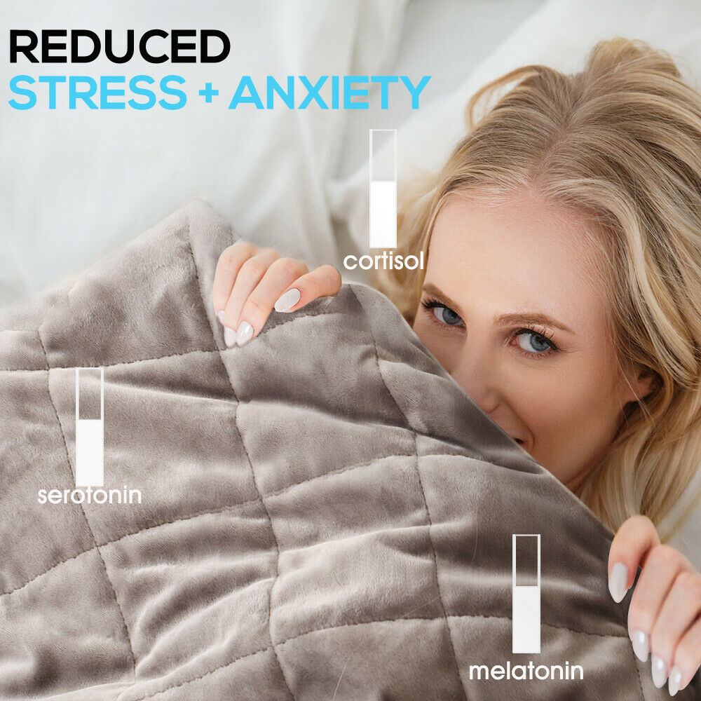Dreamz Weighted Blanket 7KG 9KG 5KG 2.2KG 11KG Gravity Relax Anxiety Kids Adults - Picture 52 of 57