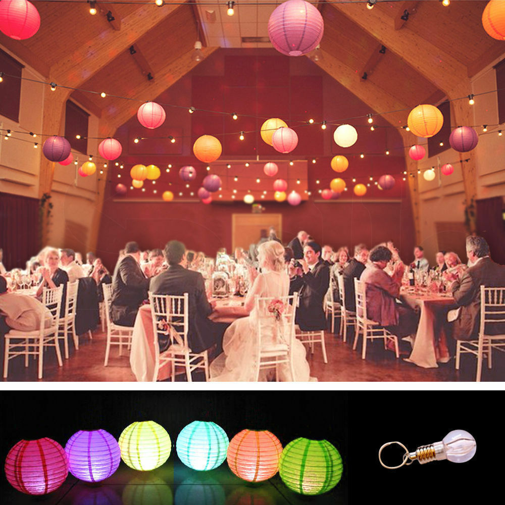 12 Paper Lanterns for Wedding Party Festival Decoration Mix and Match
