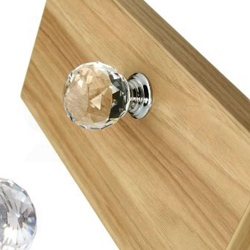 30mm 40mm Clear Crystal Glass Door Pull Knobs Knob Drawer Handle