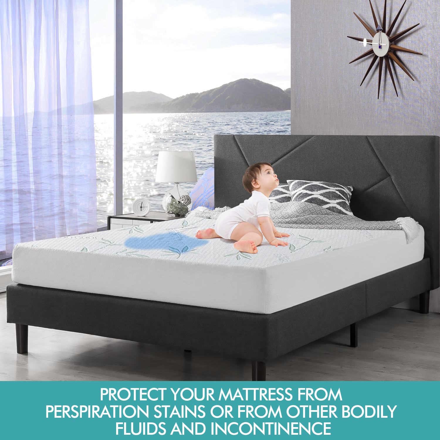 DreamZ Mattress Protector Topper Waterproof Fitted Cover Queen King All