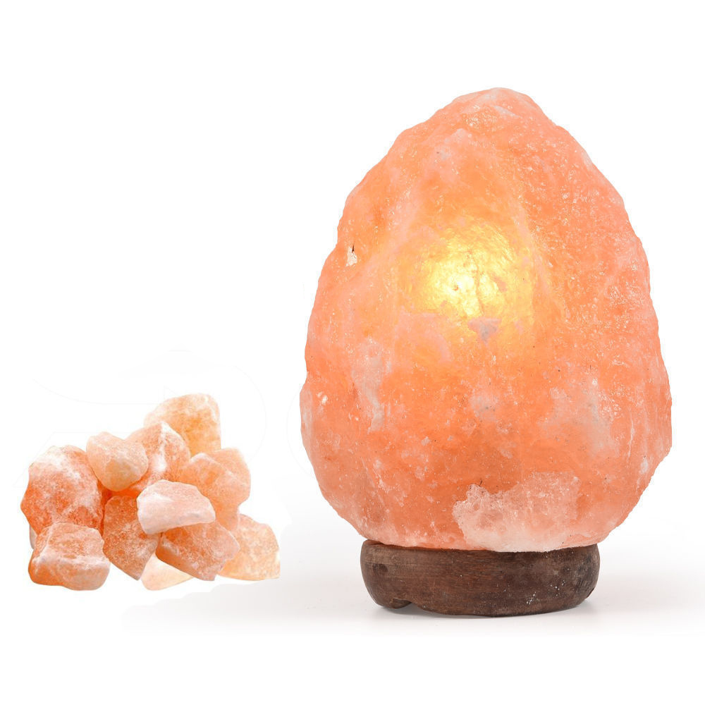 Himalayan Salt Lamp Rock Crystal Natural Light Dimmer Switch Bulbs Cord