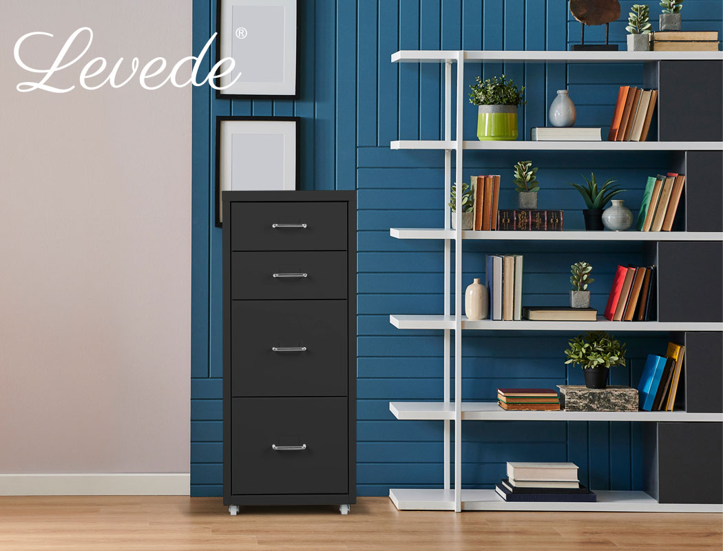 Levede Filing Cabinets Steel Chest of Drawers Storage Cabinet Home Office - Picture 62 of 190