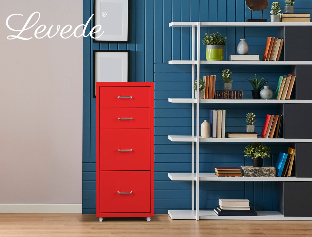 Levede Filing Cabinets Steel Chest of Drawers Storage Cabinet Home Office - Picture 72 of 190