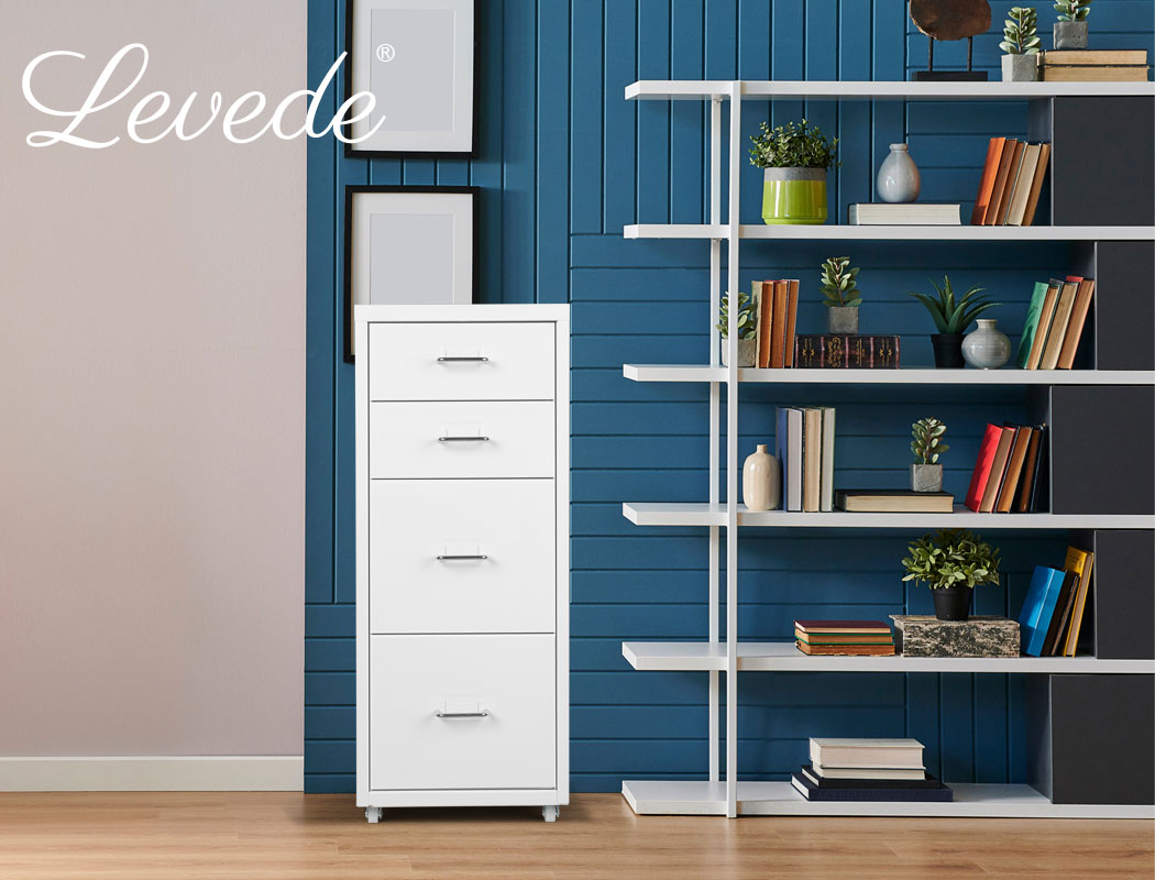 Levede Filing Cabinets Steel Chest of Drawers Storage Cabinet Home Office - Picture 92 of 190
