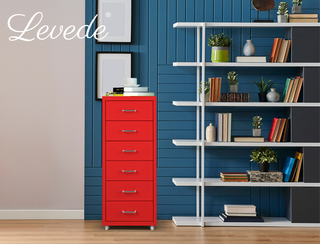Levede Filing Cabinets Steel Chest of Drawers Storage Cabinet Home Office - Picture 152 of 190
