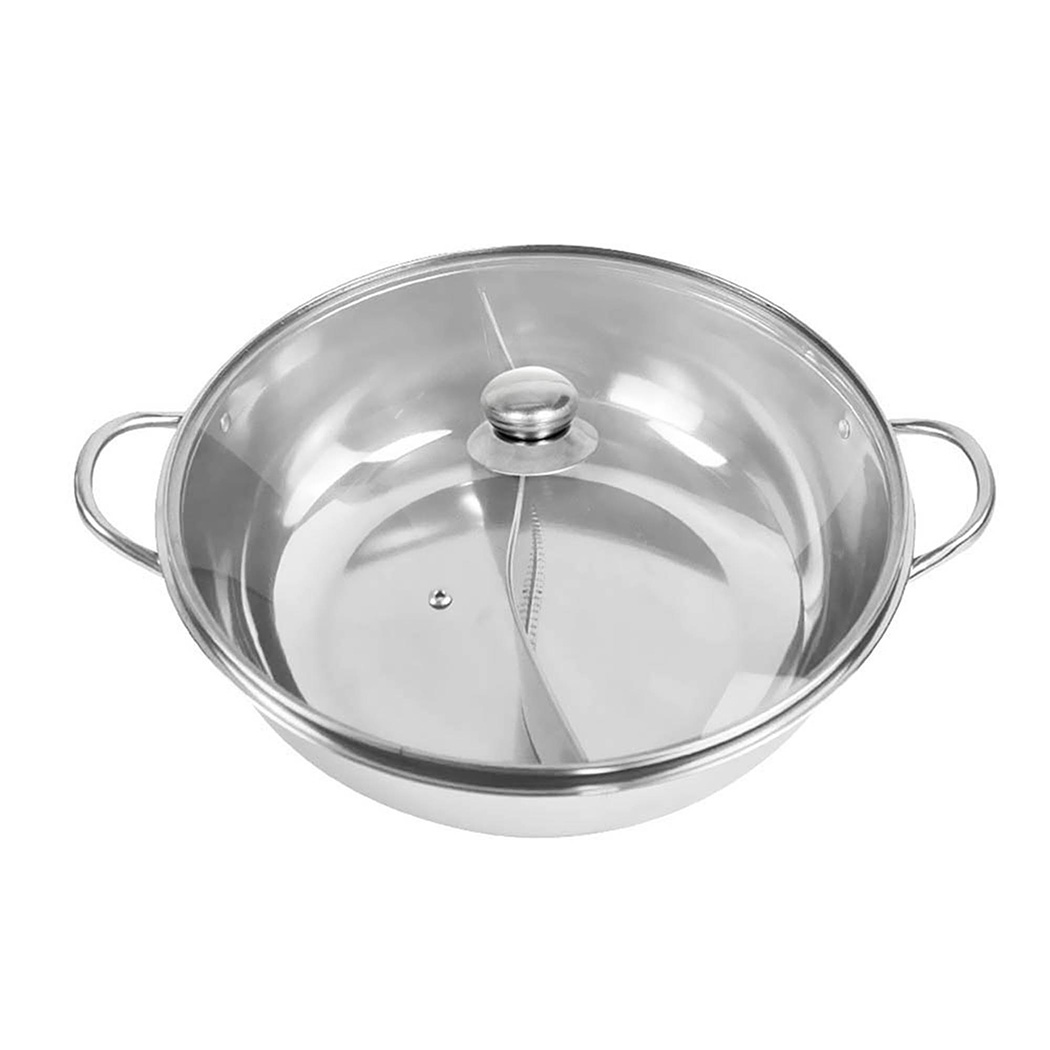Toque Twin Hot Pot Stainless Steel 2 in 1 Electric Hotpot Two Flavor Cookware - Picture 39 of 41