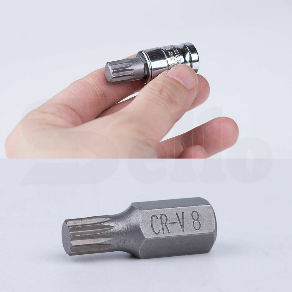 40pcs Allen Key Socket Bit Torx Star Spline Hex Set 3/8" & 1/2" Drive