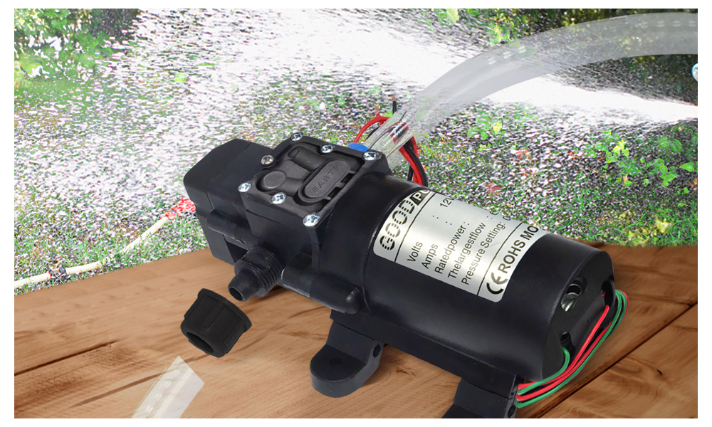 12V 4/6/8/20 Lpm SelfPriming Water Pump High Pressure Caravan Camping